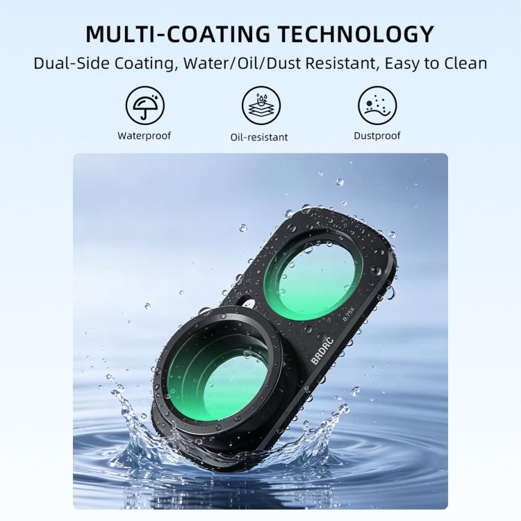 For Insta360 Luna Ultra BRDRC 115 Degree Wide-Angle Lens External Filter
