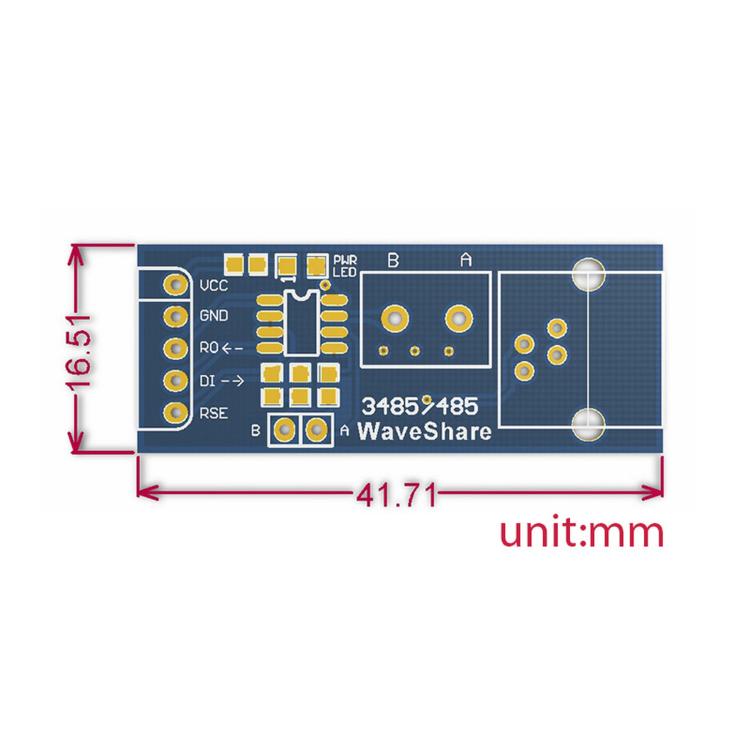 Waveshare RS485 Board 5V UART to RS485 Transceiver Communication Module, 5V