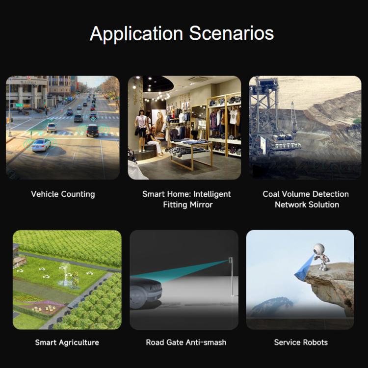 Waveshare 24896 TFmini-i Industrial Lidar Ranging Sensor 12m Ranging Distance, IP65 Protection, RS485 Industrial Interface