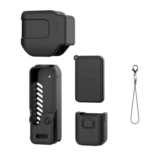 For DJI Osmo Pocket 4P BRDRC Body Protective Dustproof Silicone Case, Standard Combo Black, Standard Combo Pink, Standard Combo Blue, Standard Combo Yellow, Vlog Combo Black, Vlog Combo Pink, Vlog Combo Blue, Vlog Combo Yellow