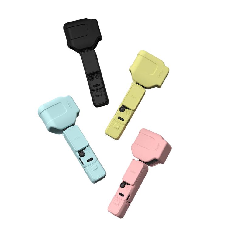 For DJI Osmo Pocket 4P BRDRC Body Protective Dustproof Silicone Case, Standard Combo Black, Standard Combo Pink, Standard Combo Blue, Standard Combo Yellow, Vlog Combo Black, Vlog Combo Pink, Vlog Combo Blue, Vlog Combo Yellow