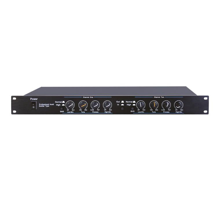 Professional Aural Exciter Dual-Channel 1U Rackmount Audio Processor With DSP Reverb, EU Plug, EX3000