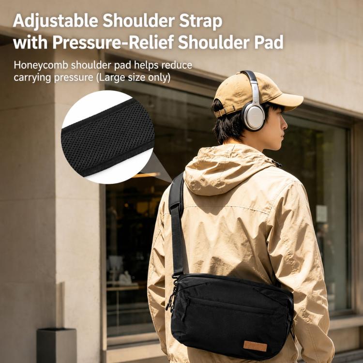 Camera Sling Bag Waterproof Lightweight Shoulder Crossbody Messenger Case, Cwatcun D325 Medium, Cwatcun D325 Large