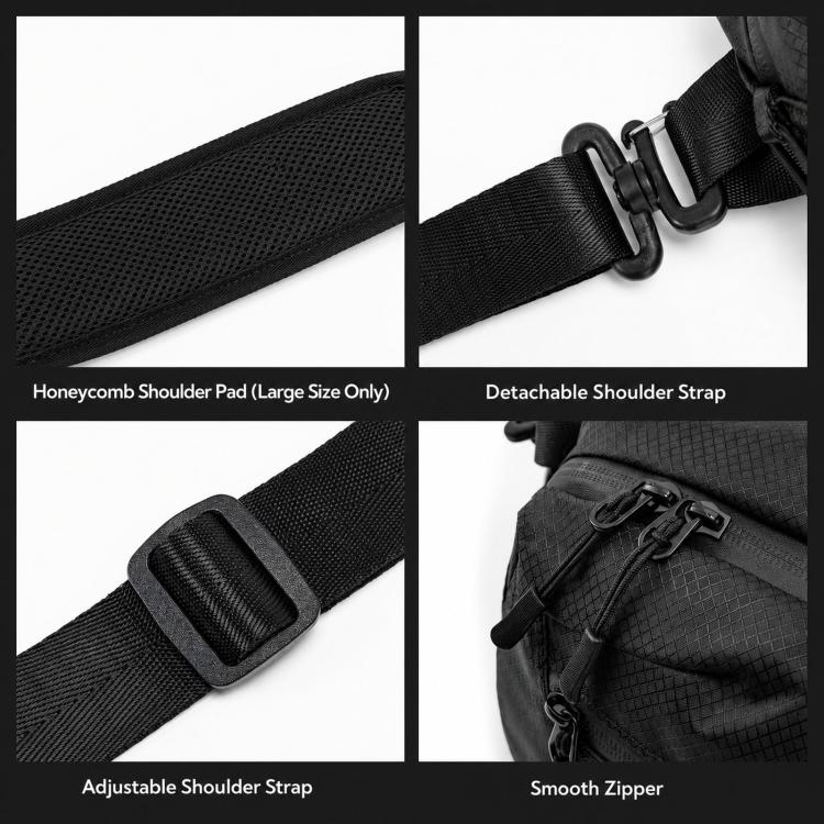 Camera Sling Bag Waterproof Lightweight Shoulder Crossbody Messenger Case, Cwatcun D325 Medium, Cwatcun D325 Large
