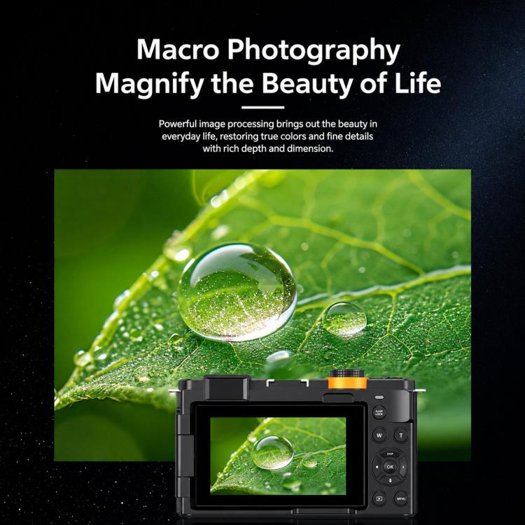 4K 72MP 12X Optical Zoom Digital Camera With 3.0-Inch Flip Screen And WiFi Beginner Vlogging Camera