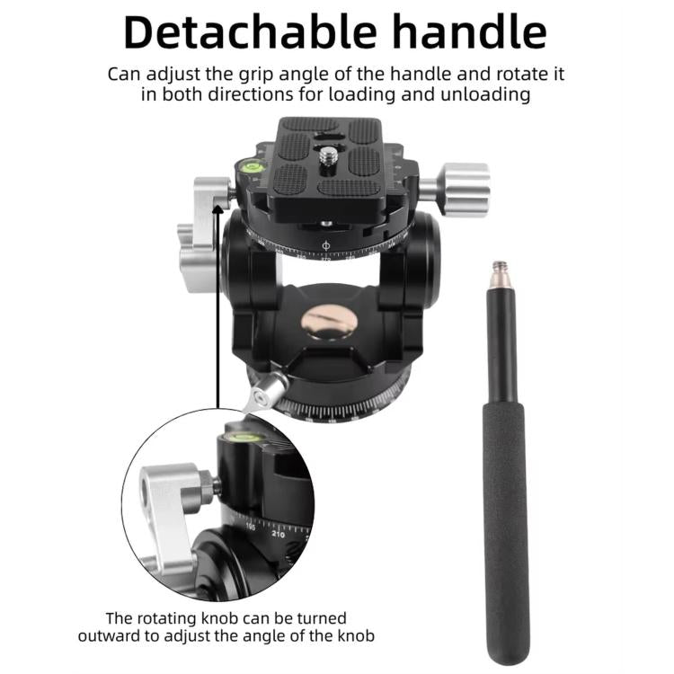 Hydraulic Damping Video Head With Auto-Rebound For Telephoto DSLRs Tripods Live Streaming, BEXIN DT-02RV 720 Degree Dual Panoramic, BEXIN DT-02SV 360 Degree Panoramic