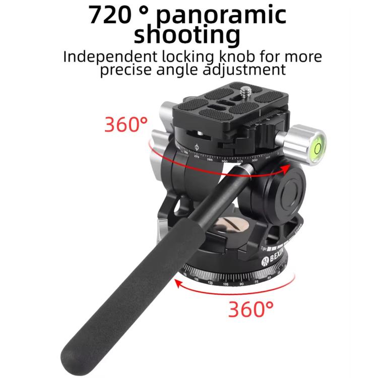 Hydraulic Damping Video Head With Auto-Rebound For Telephoto DSLRs Tripods Live Streaming, BEXIN DT-02RV 720 Degree Dual Panoramic, BEXIN DT-02SV 360 Degree Panoramic