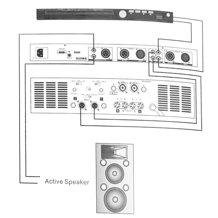 MP-300 Professional Audio Exciter Pre-Processor With Bluetooth USB Optical Input For KTV Stage, EU Plug, US Plug, UK Plug