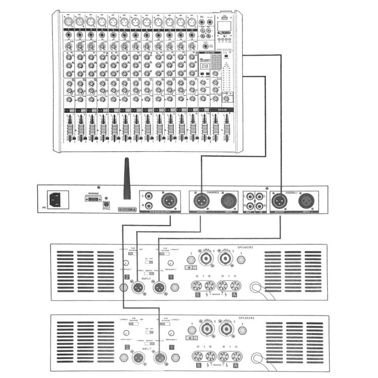 MP-300 Professional Audio Exciter Pre-Processor With Bluetooth USB Optical Input For KTV Stage, EU Plug, US Plug, UK Plug