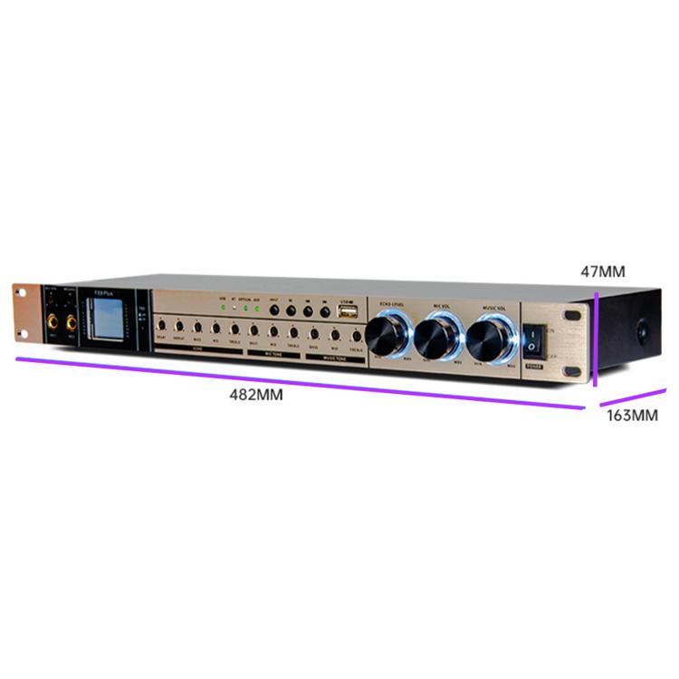 FX9plus Digital Karaoke Pre-Amplifier With Bluetooth USB DSP Reverb Effect Processor, EU Plug, US Plug, UK Plug