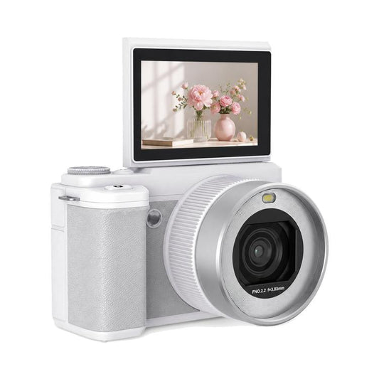 5K 18X Zoom Vlogging Camera With 180-Degree Flip Screen Dual Lens 80MP Digital Camera 32GB Card