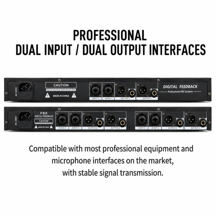 DSP Digital Feedback Suppressor Professional Anti-Howling Processor For Microphones, FBX220, FBX440