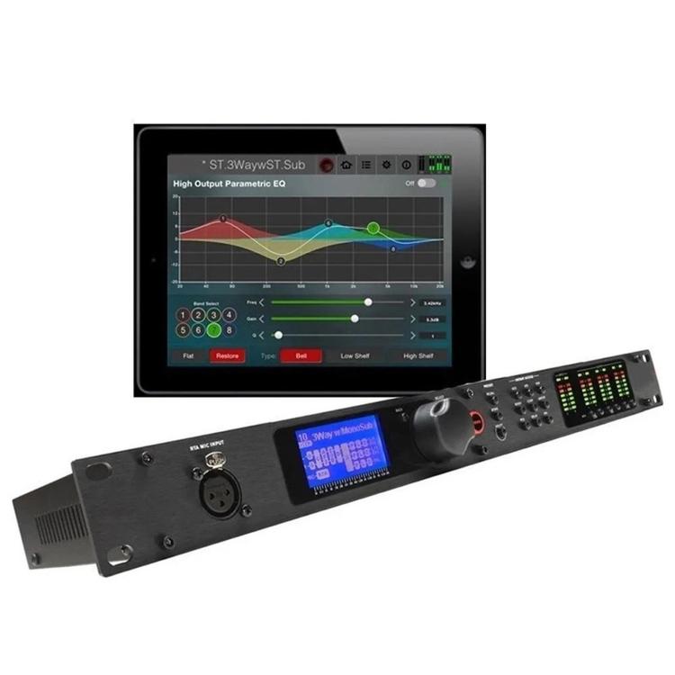 PA2 Digital Audio Processor Speaker Management System 2 Input 6 Output Crossover DSP, EU Plug, US Plug, UK Plug