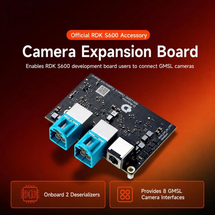 Yahboom D-Robotics RDK S600 GMSL Camera Expansion Board, RDK S600