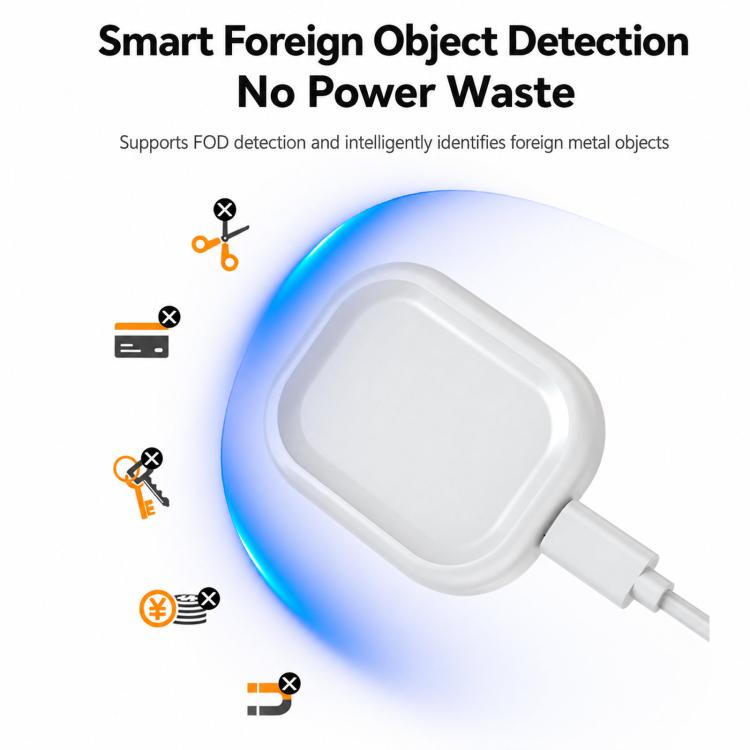 A02 3W Type-C Wireless Charger For Apple / Huawei / OPPO / Samsung Bluetooth Earphones