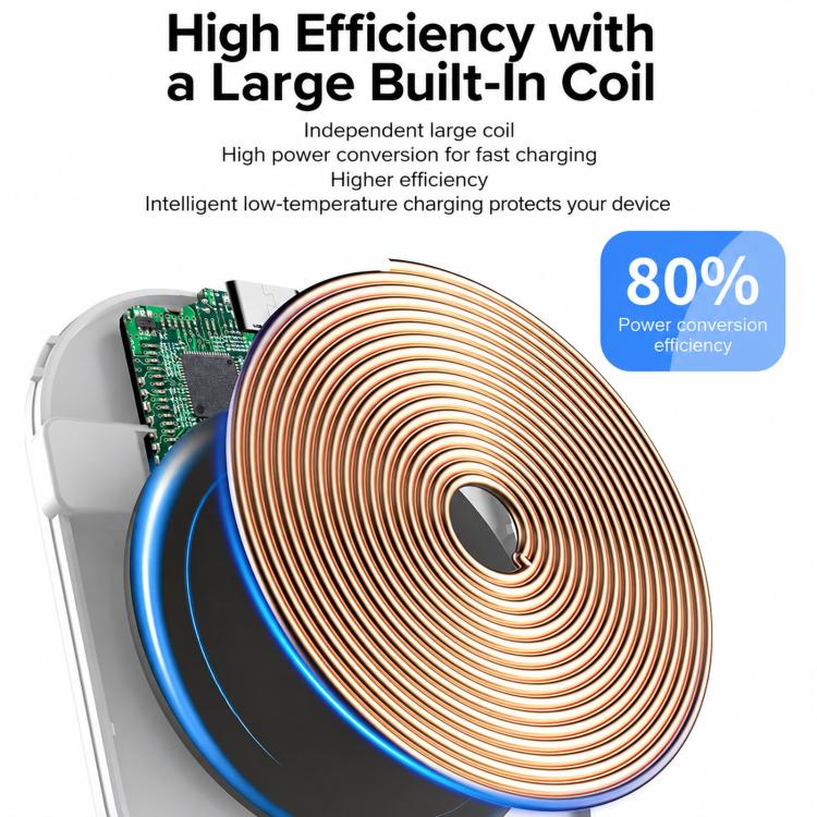 A02 3W Type-C Wireless Charger For Apple / Huawei / OPPO / Samsung Bluetooth Earphones