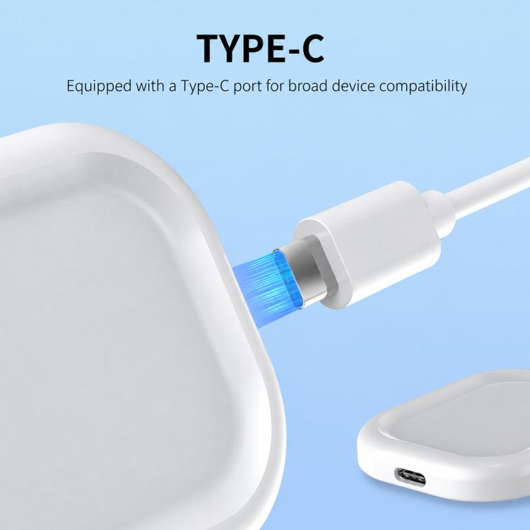 A02 3W Type-C Wireless Charger For Apple / Huawei / OPPO / Samsung Bluetooth Earphones