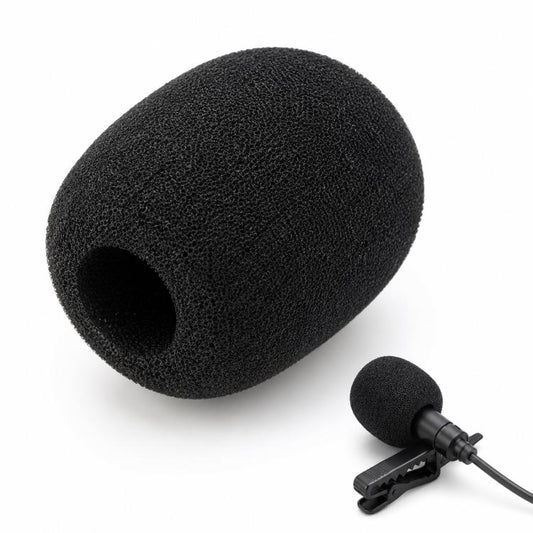 Microphone Foam Cover Universal Headset Lapel Lavalier Mic Windscreen Sponge Pop Filter, 25x20x6mm, 30x23x8mm, 31x25x10mm, 36x23x12mm, 45x35x15mm