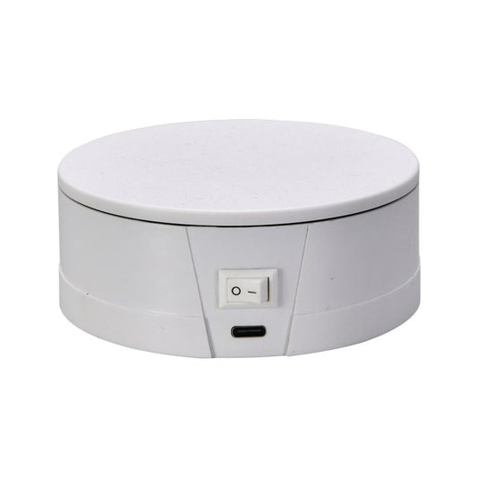 360-Degree Electric Rotating Display Stand/Live Streaming Shooting Base, 10cm Plugged In White, 10cm Plugged In Black, 11cm Rechargeable White, 11cm Rechargeable Black, 15cm Plugged In White, 15cm Plugged In Black, 15cm Rechargeable White              ...