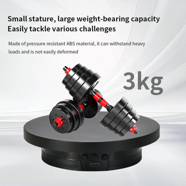 360-Degree Electric Rotating Display Stand/Live Streaming Shooting Base, 10cm Plugged In White, 10cm Plugged In Black, 11cm Rechargeable White, 11cm Rechargeable Black, 15cm Plugged In White, 15cm Plugged In Black, 15cm Rechargeable White              ...