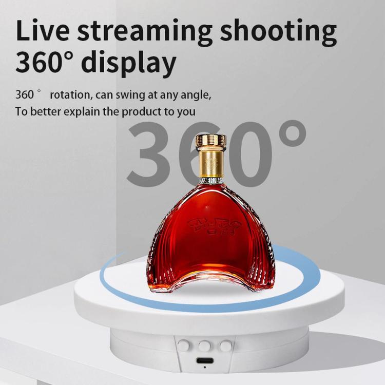 360-Degree Electric Rotating Display Stand/Live Streaming Shooting Base, 10cm Plugged In White, 10cm Plugged In Black, 11cm Rechargeable White, 11cm Rechargeable Black, 15cm Plugged In White, 15cm Plugged In Black, 15cm Rechargeable White              ...