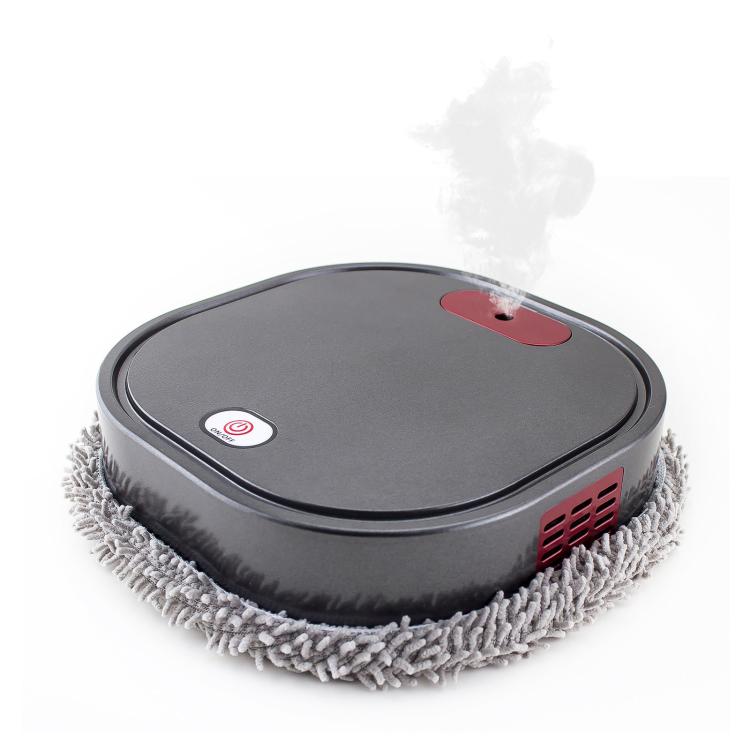 Smart Robot Mopping Cleaner Dry Wet Floor Sweeper Machine With Spray Humidifier, Dark Gray
