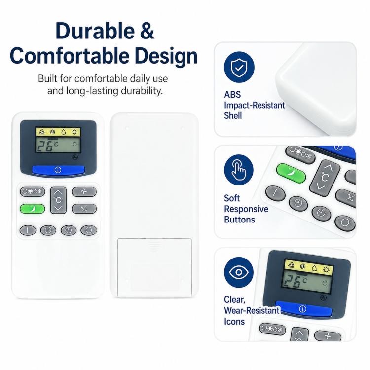 For Hitachi RAR-2D4 Air Conditioner Replacement AC Remote Control, RAR-2D4