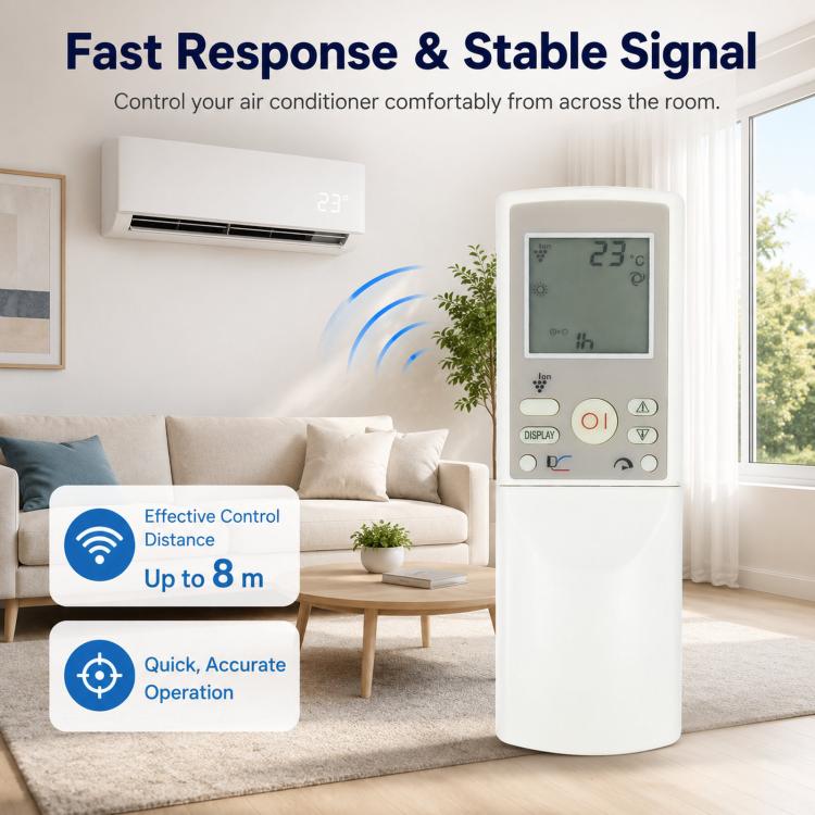 For SHARP CRMC-A669JBEZ Air Conditioner Replacement AC Remote Control, CRMC-A669JBEZ