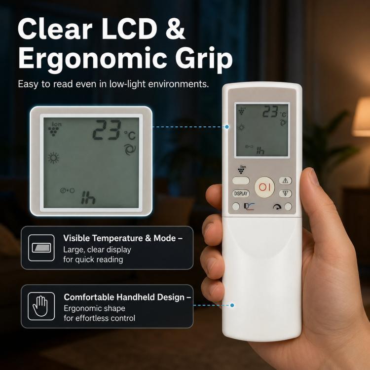 For SHARP CRMC-A669JBEZ Air Conditioner Replacement AC Remote Control, CRMC-A669JBEZ