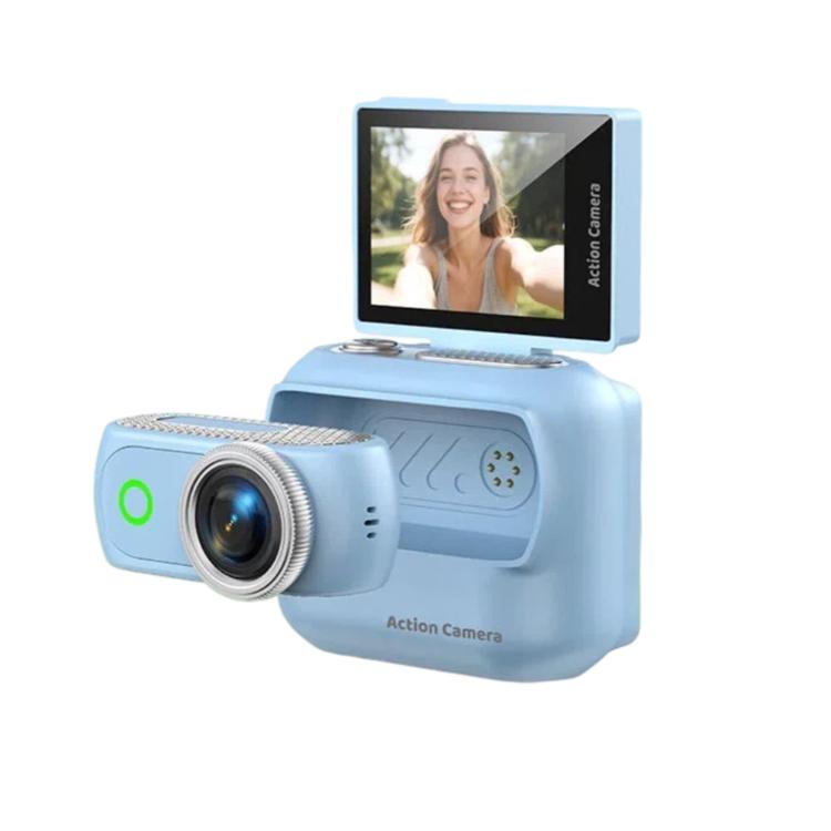 1080P Mini Thumb Action Camera with 2.0-inch Flip Screen Magnetic Wearable Body Cam & Charging Case LK-018