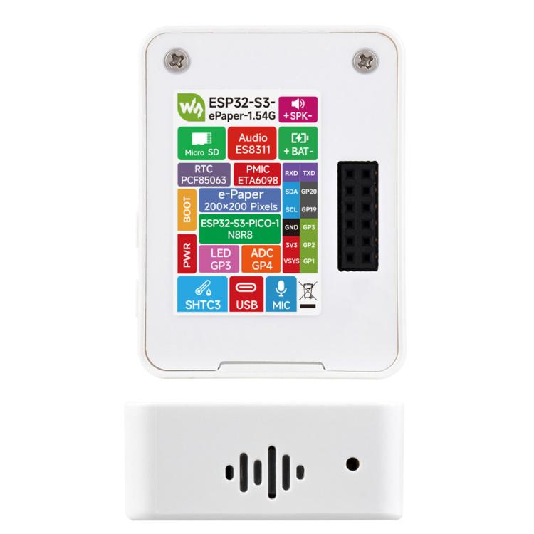 Waveshare ESP32-S3 1.54-Inch E-Ink AIoT Development Board, 200×200 Resolution