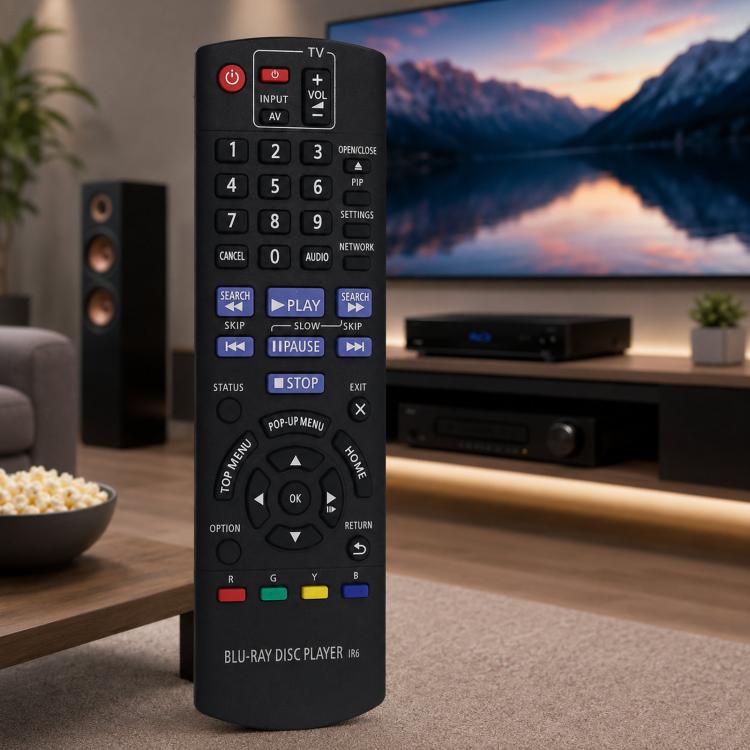 Replacement Remote Control For Panasonic Blu-ray Disc DVD Player & Theater System, N2QAYB000736, N2QAYB000970