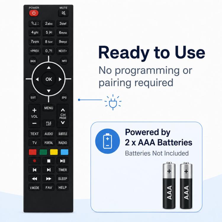 Replacement Remote Control For Zgemma H5 / H2S / H2H / HS Satellite TV Box Receiver