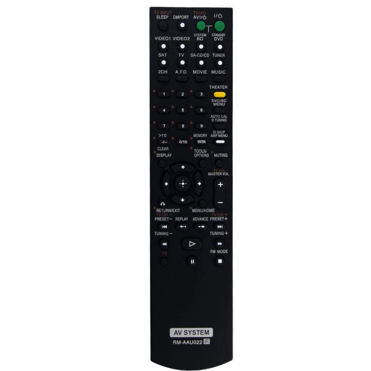 Replacement Remote Control Compatible with Sony Home Theater AV Receiver System, RM-AAU013, RM-AAU130, RM-AAU022, RM-AAU019