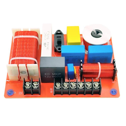 500W 3-Way Speaker Crossover Solder-Free Adjustable Hi-Fi Audio Crossover, WEAH-3008