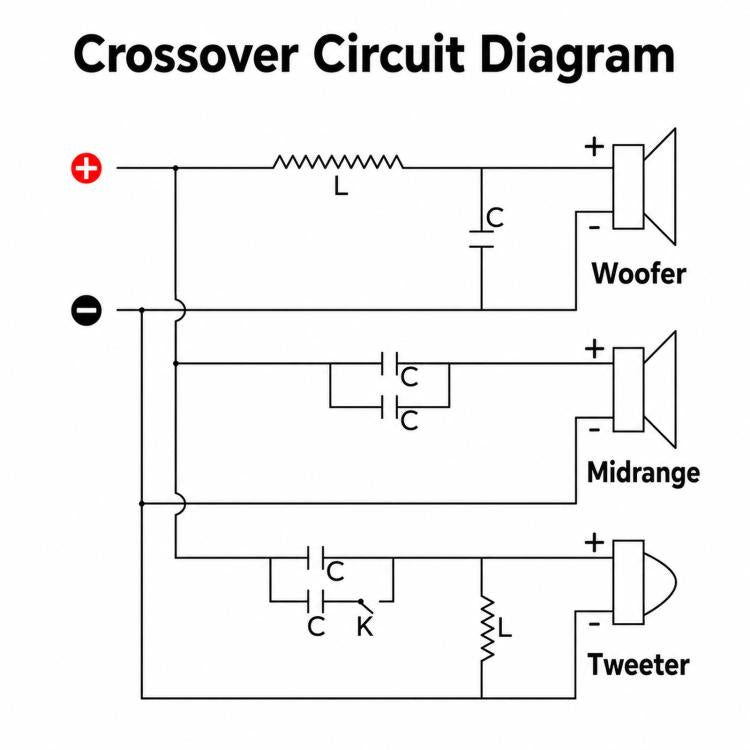 200W Adjustable 3-Way Hi-Fi Speaker Crossover For Home Audio, WEAH-339