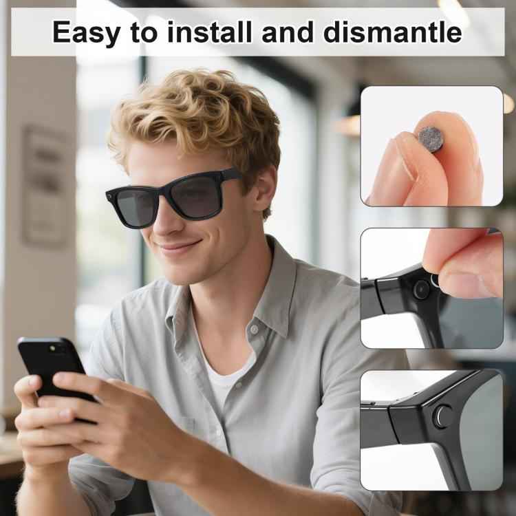 For Meta Ray-Ban Wayfarer / Skyler / Headliner 20pcs /Box Smart Glasses Privacy LED Light Stickers
