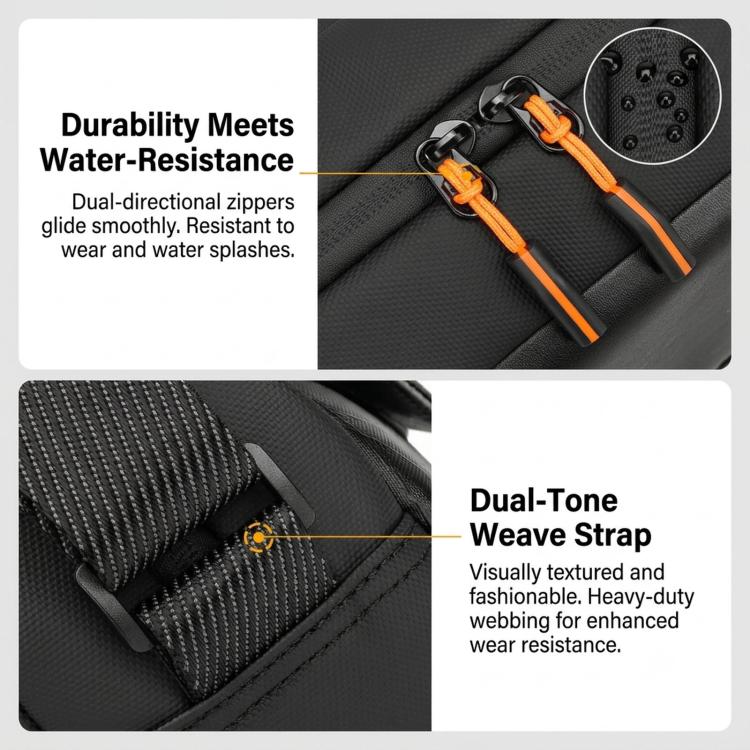 QISEMIAN XK111 Camera Shoulder Bag Crossbody Sling Case With Tripod Holder