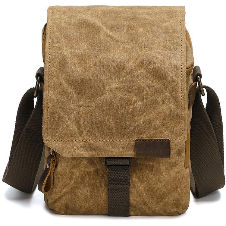 Waxed Canvas Camera Shoulder Bag Waterproof Vintage Messenger Case