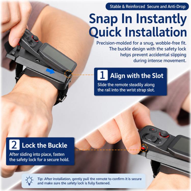 For Insta360 Luna Ultra Neck Mount And Wrist Strap Holder Kit Action Camera And Remote, 4-Piece Set, 5-Piece Set