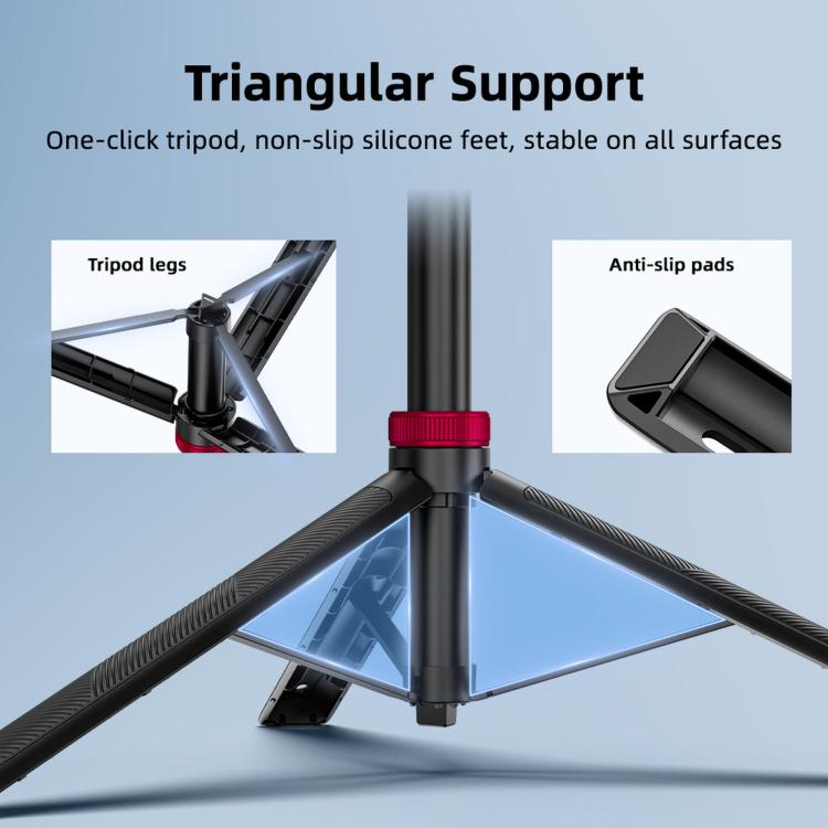 Flymile Ball-head Selfie Extension Rod Tripod For DJI, Insta360, GoPro and Other Action Cameras