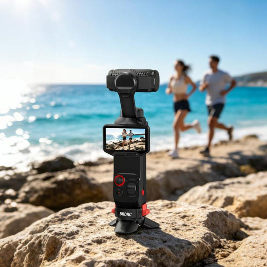 For Insta360 Luna Ultra BRDRC Magnetic Clip Quick-Release Charging Tripod