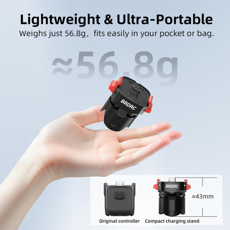 For Insta360 Luna Ultra BRDRC Magnetic Clip Quick-Release Charging Tripod