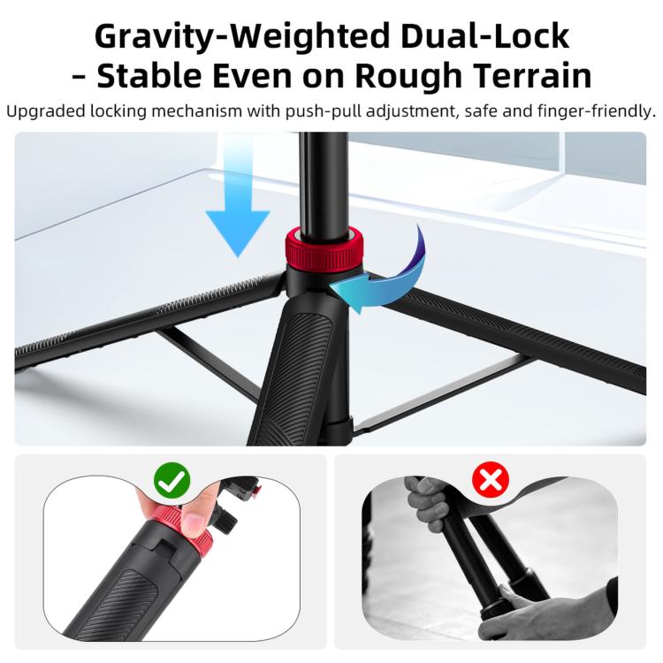 For Insta360 Ace Pro 2 / X5 BRDRC 1.6m Ball Head Quick-Release Tripod Selfie Extension Pole