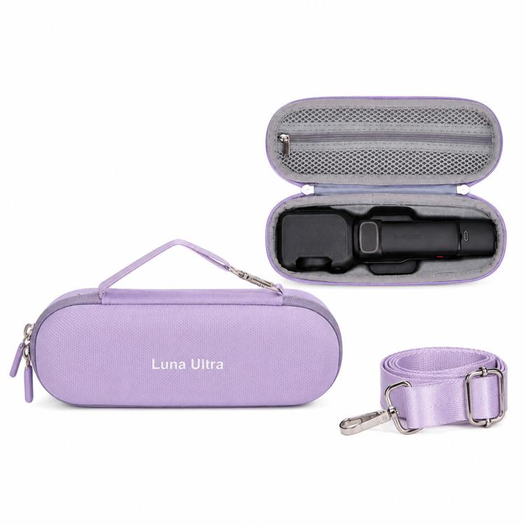 For Insta360 Luna Ultra Carrying Case Portable Hard Shell Storage Bag, Black, Gray, Purple, Pink, With Shoulder Strap Black, With Shoulder Strap Gray, With Shoulder Strap Purple, With Shoulder Strap Pink