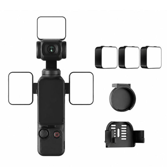 For DJI Osmo Pocket 3 Magnetic Fill Light Dimmable LED Vlog Video Light, Three Lamp, Dual Lamp, Single Lamp