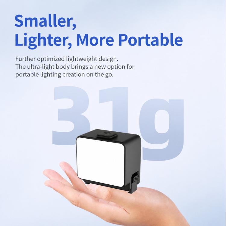For DJI Osmo Action 5 Pro / 4 / 3 Magnetic Fill Light Portable Photography Lamp, ML-M02