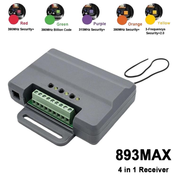For LiftMaster 893MAX / 877MAX Universal Garage Door Opener Receiver, For LiftMaster