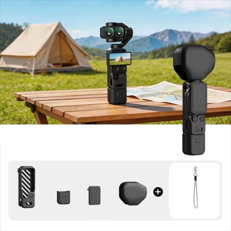 For DJI Osmo Pocket 4P CYNOVA Silicone Protective Case Screen Body Protective Cover