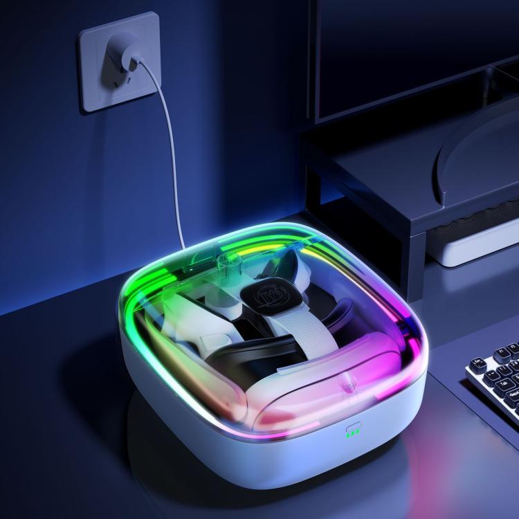 JYS For Meta Quest 3 / 3S VR Controller Magnetic Charging Dock Station, For Meta Quest 3 / 3S